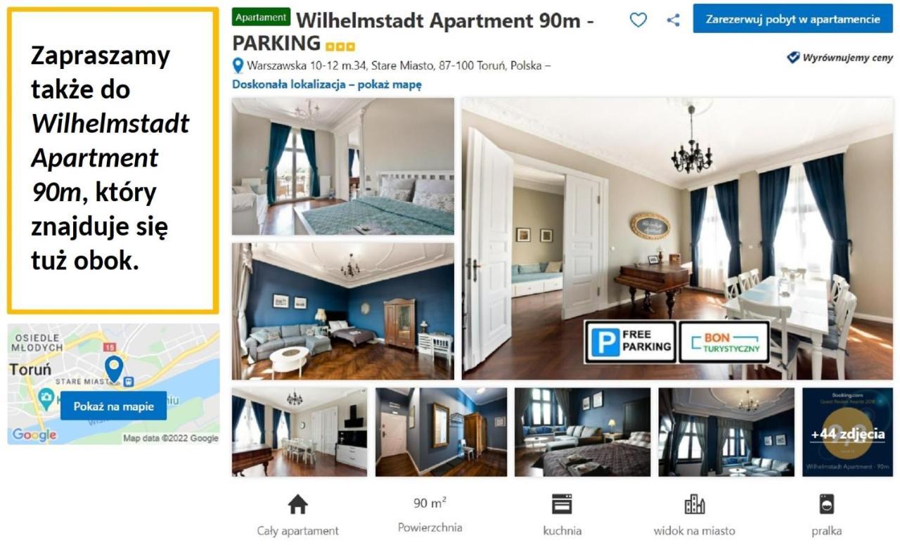 Wilhelmstadt Apartment 60M - Parking Stary Toruń エクステリア 写真